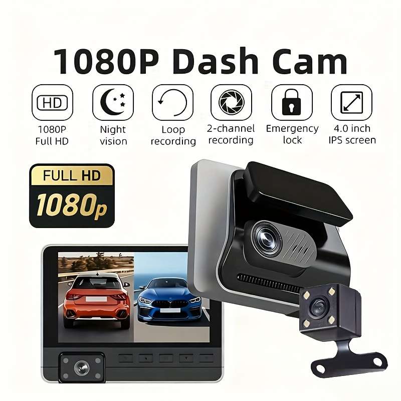 Dashcam Size 2 Lenses Without Card