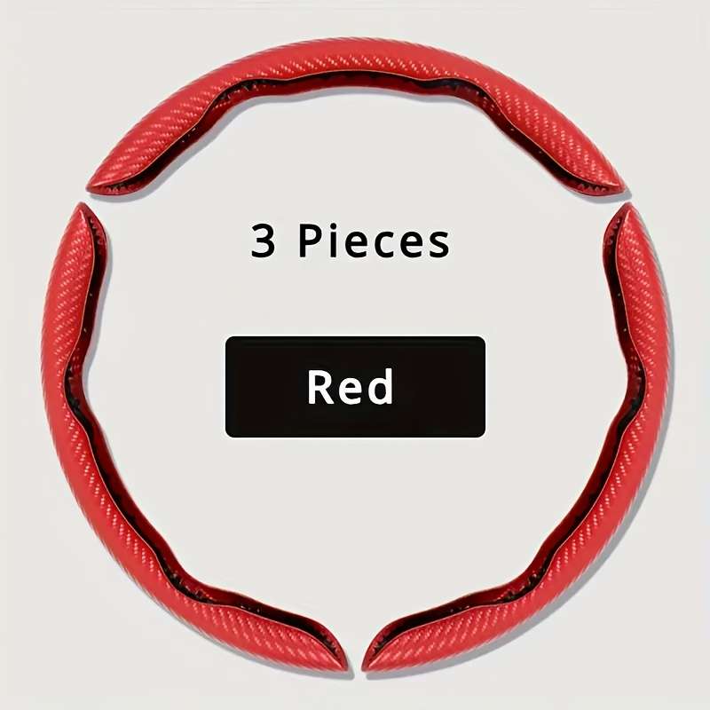 Car Steering Wheel Cover Three Piece Set White