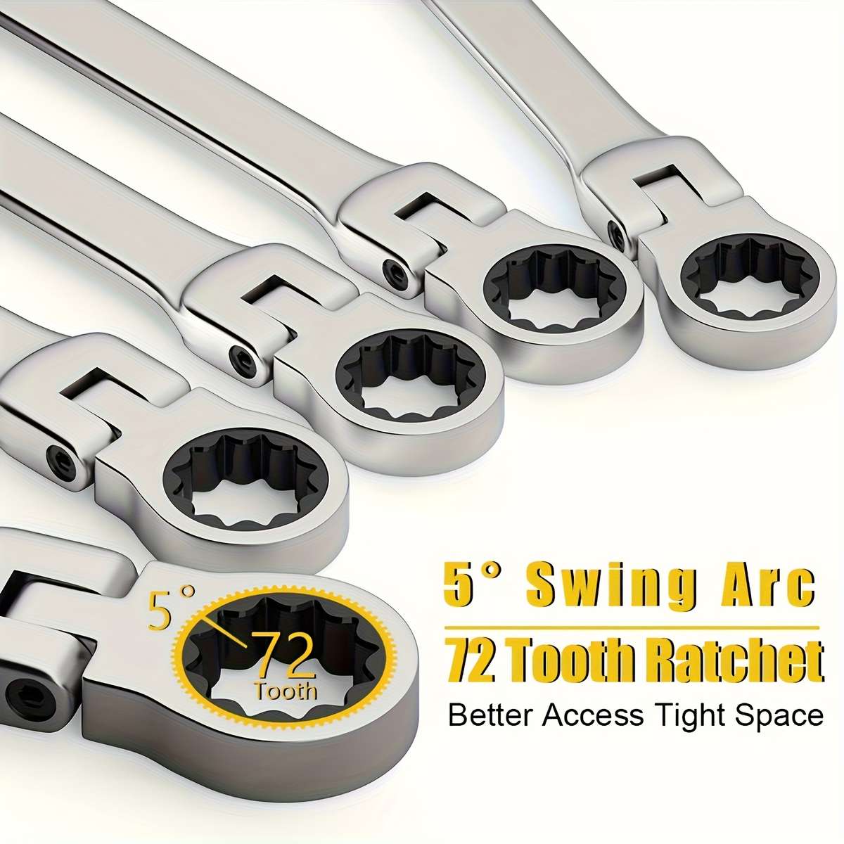 2-in-1 Ratchet Wrench Set with