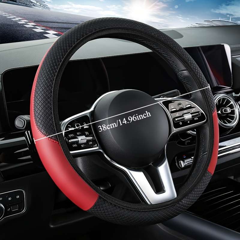 Car Steering Wheel Cover Coffee Color