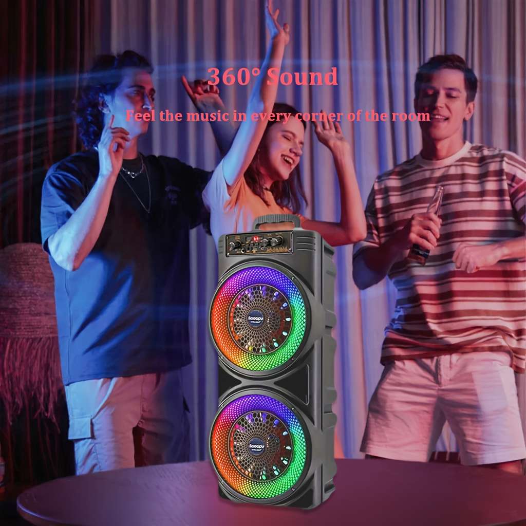 Smart Featuring Crystal Sound 8000W Karaoke Speaker With For Outdoor Party