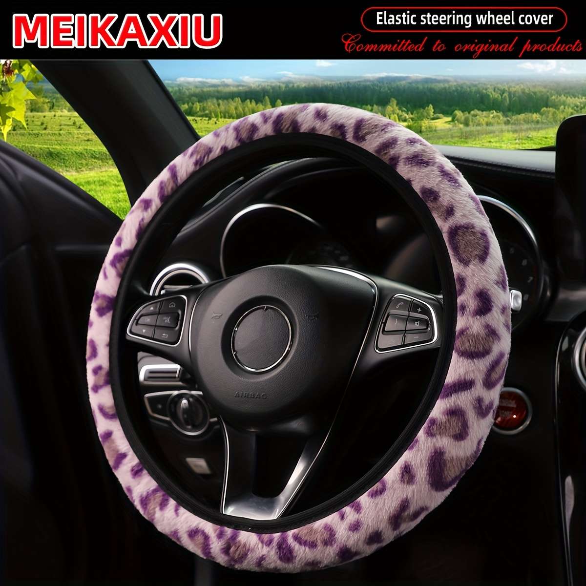 Car Steering Wheel Cover Purple