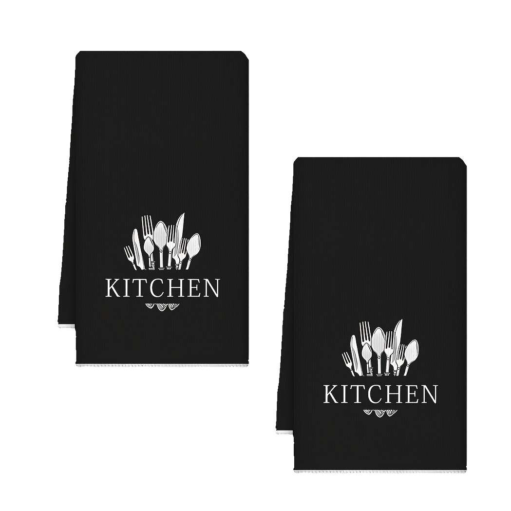 Rag Color 2Pcs Knife And Fork Size 40*60