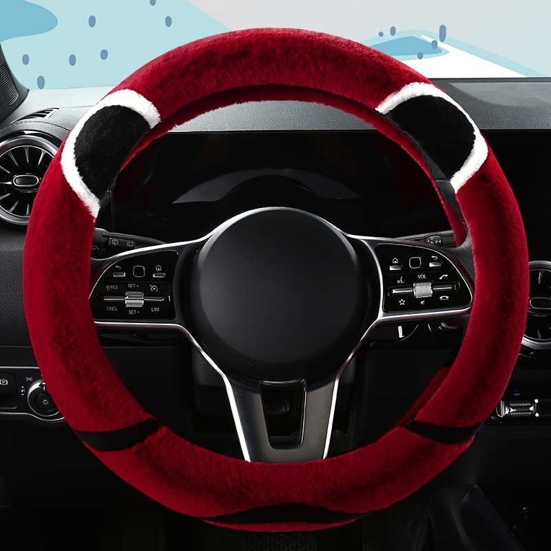 Car Steering Wheel Cover Grey Model Round