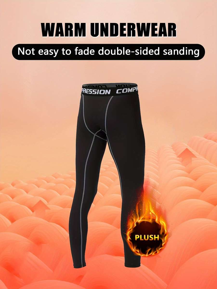 Thermal Underwear Color Black Sizexxl