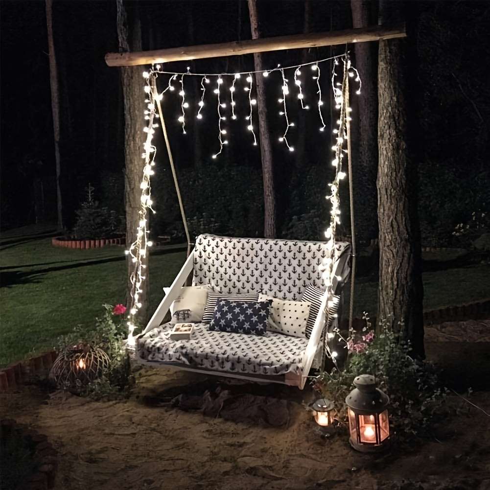 96Led Led Icicle String Lights Solar