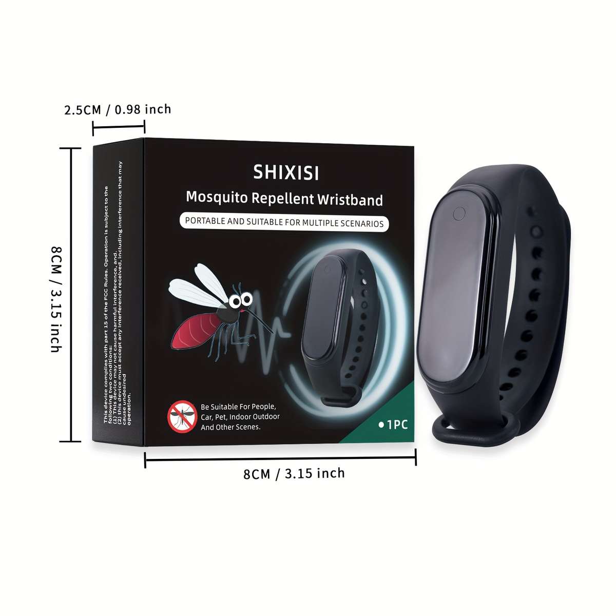 Mosquito Repellent Bracelet Quantity Premium White 2 Boxes