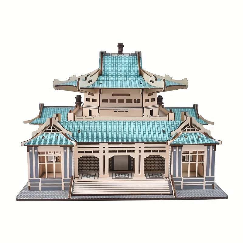 Building Toy Architectural Model Toy Set Style Wuhan University