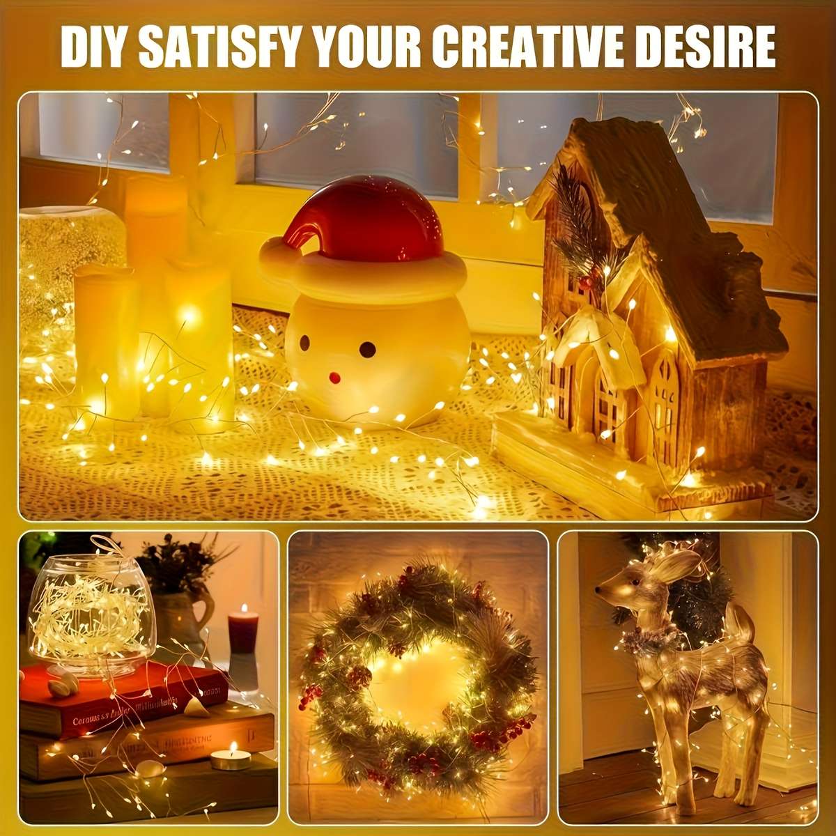 2Pc S Usb Christmas Crackle String