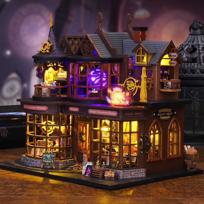 3D House Puzzle Model Style Magic Treasure House