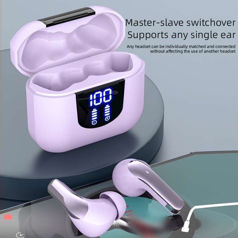 Rechargeable Wireless Earbuds Headphones Headset