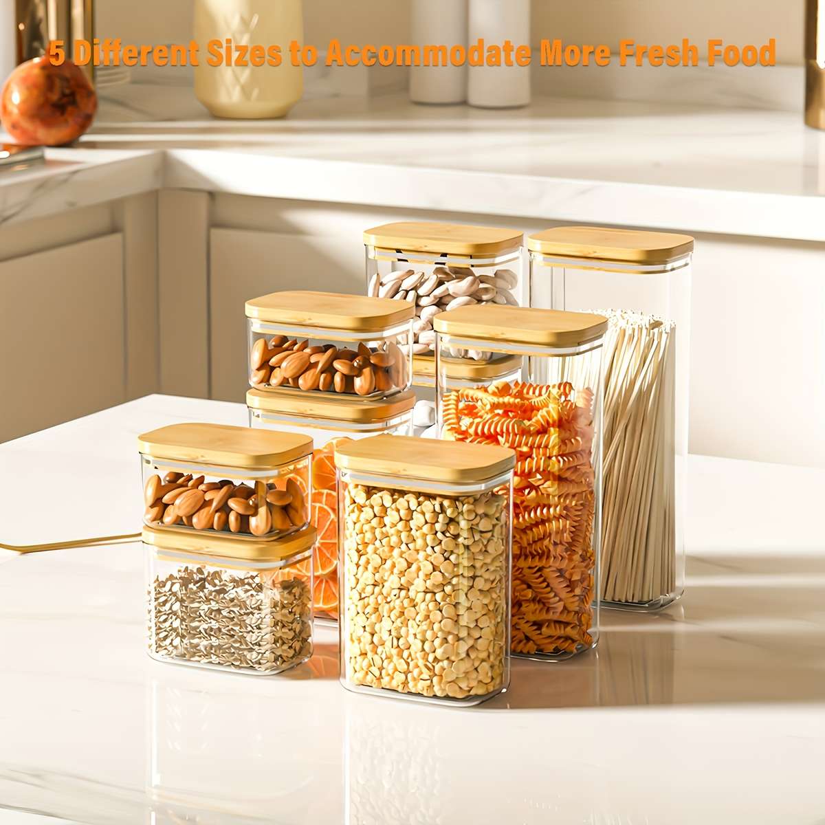 Sealed Jar Color 6 Pack Clear Lids