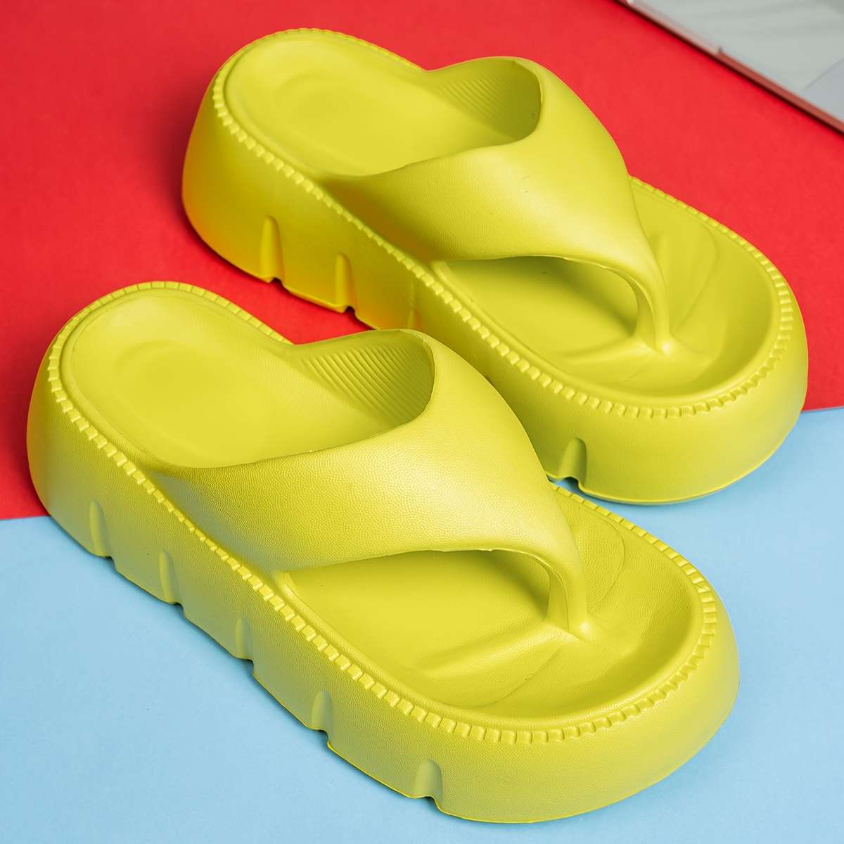 Ladies Summer Flip Flops White Uk 6.5-7