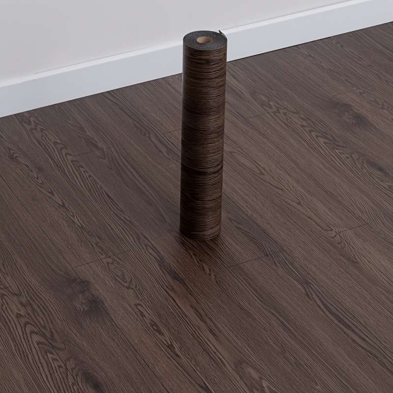 Self Adhesive Floor Stickers Medium Gray Wood Grain 3Rolls