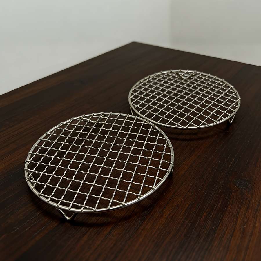 Grill Rack Model Round Bbq Mat Set 19.7Cm35Cm