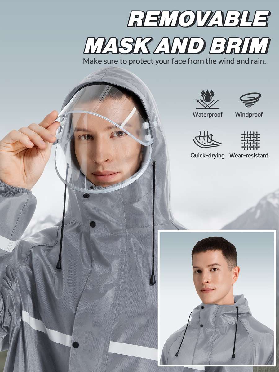 Raincoat Grey Size Uk M