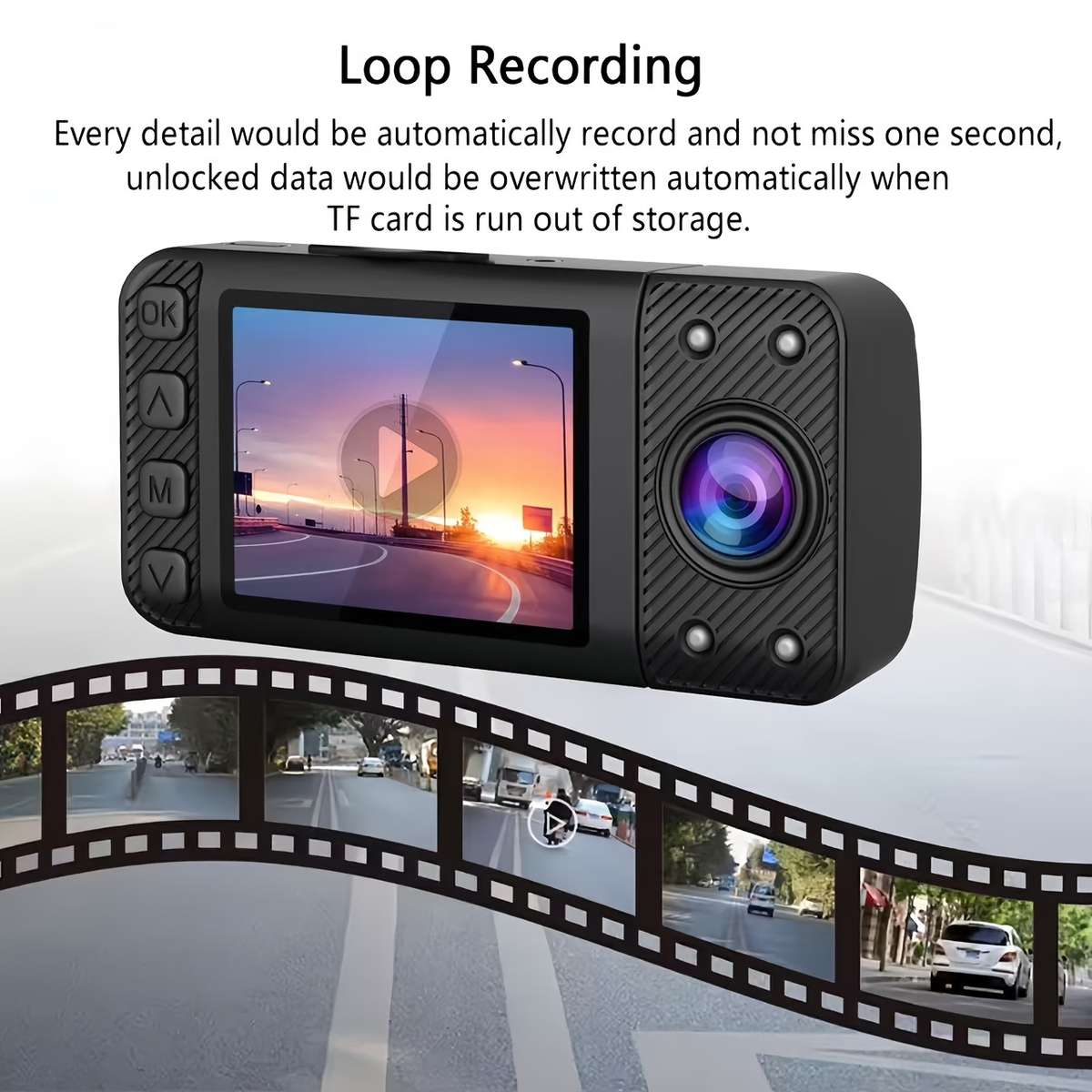 Dashcam Model 3 Lenses   32Gtf Card