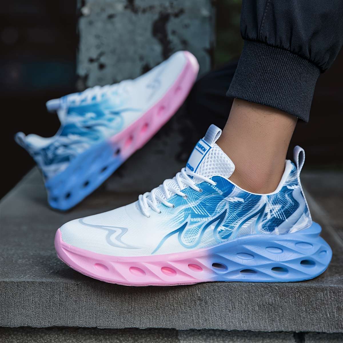 Sneakers Color Pink Blue Sizeuk 7