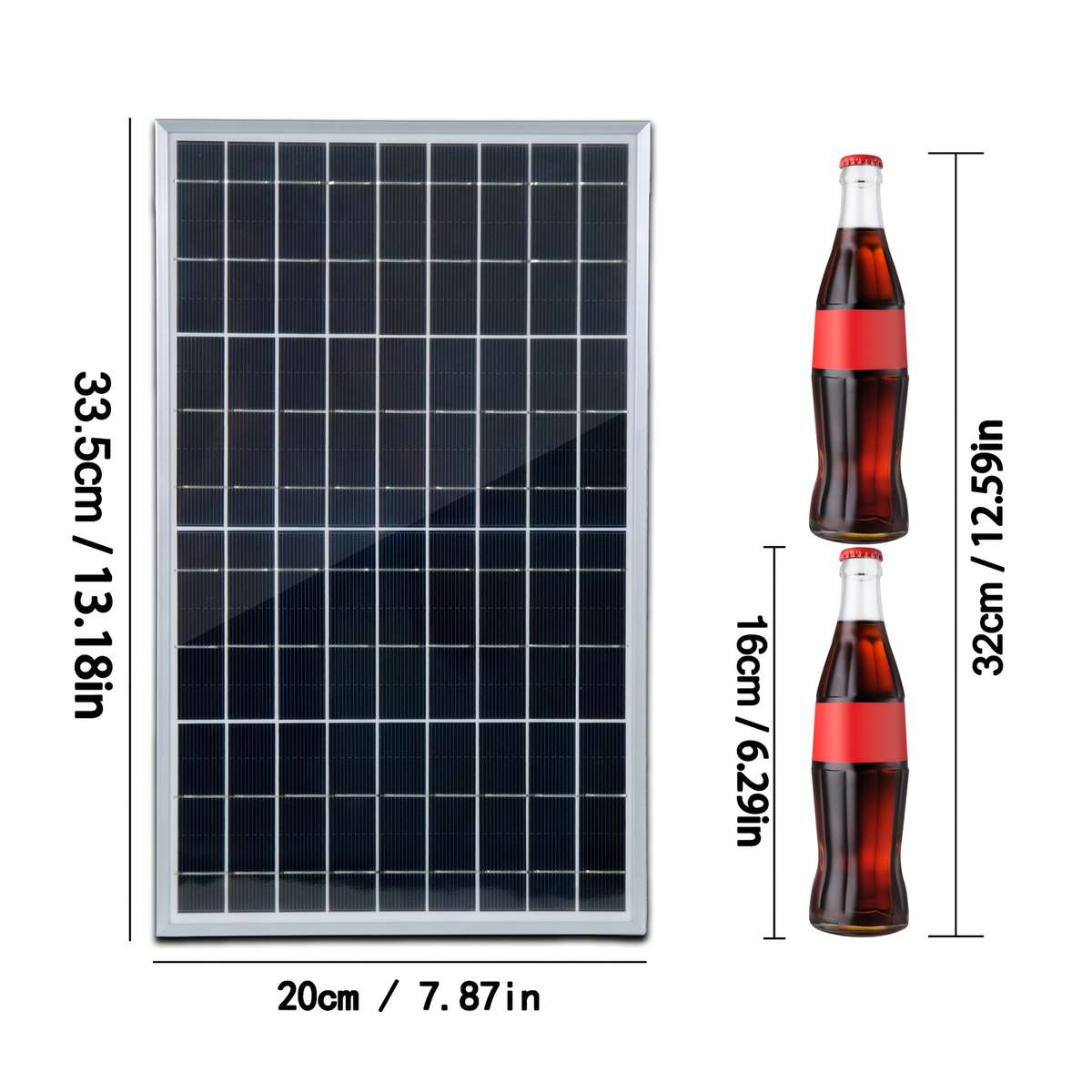 Solar Panel Style 2Pcs Solar Panels Without Controller