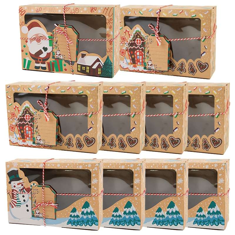 Christmas Gift Boxes Style Santa Claus Quantity 3Pcs