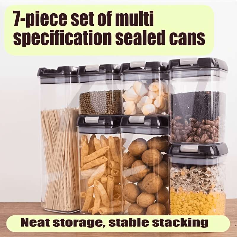 Sealed Jar Color Black 7Piece Set