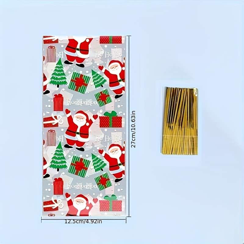 Gift Bags Items Christmas Transparent 5 In 1 Flat Pocket  X  50