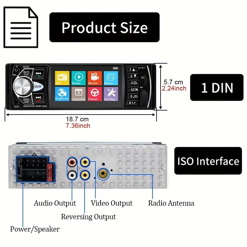 Car Audio  Entertainment System Items Radio Only