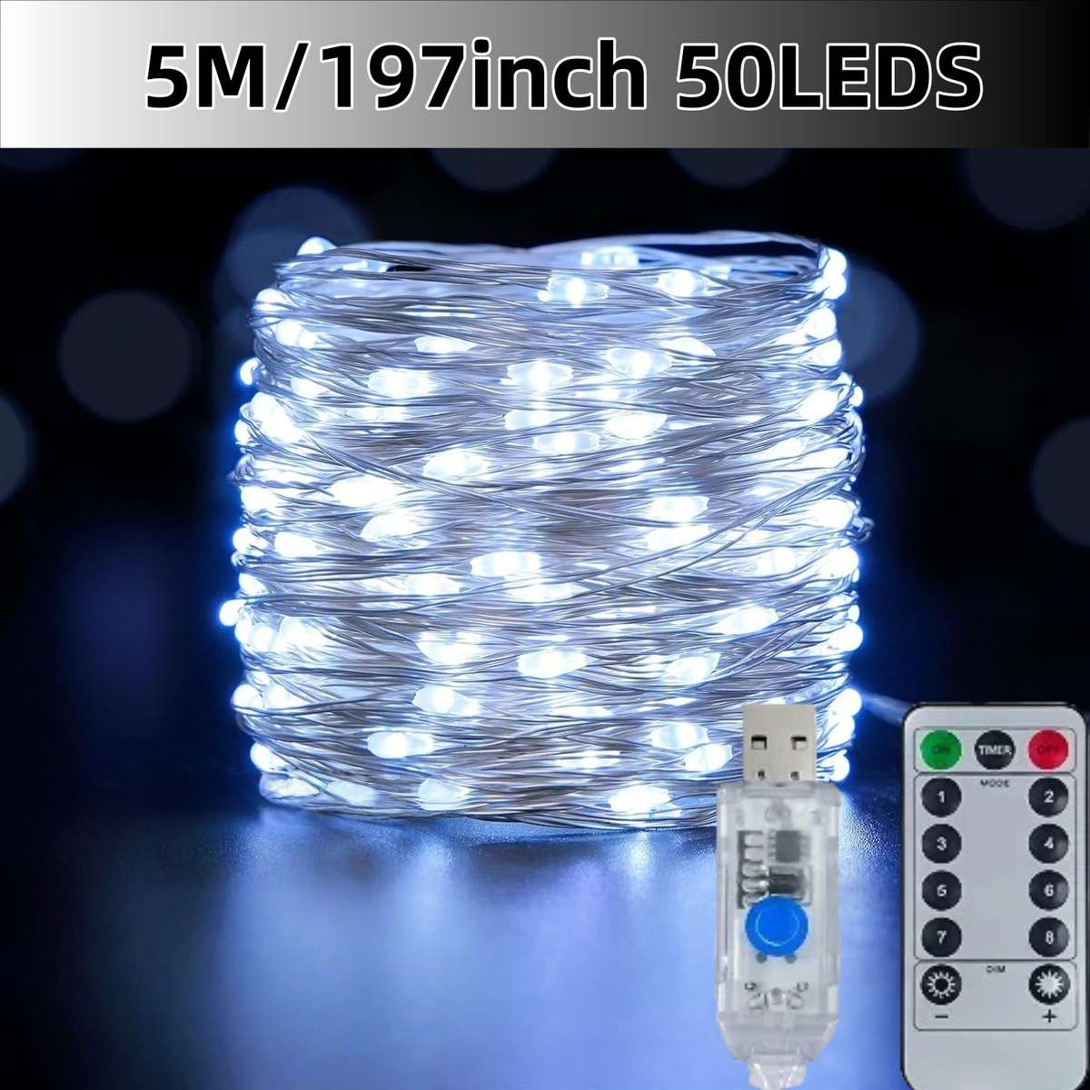 Christmas Lights Warm Model 5M 197Inch