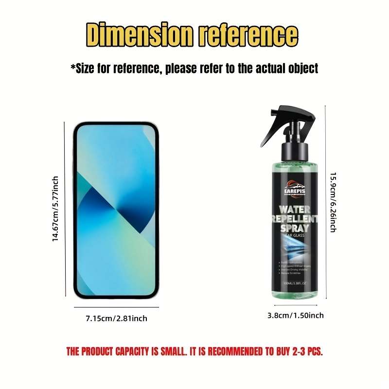 Waterproof Spray For Glass Items 100Mltowel Quantity1 Set