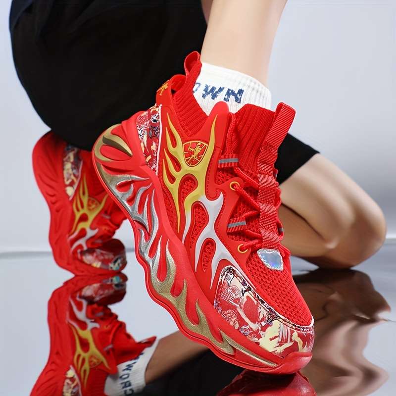 Sneakers White Red Size Uk 7