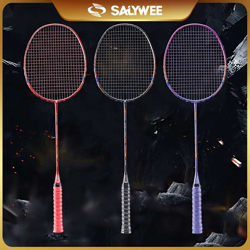 Badminton Racket Color Red 2Pcsfree Bag