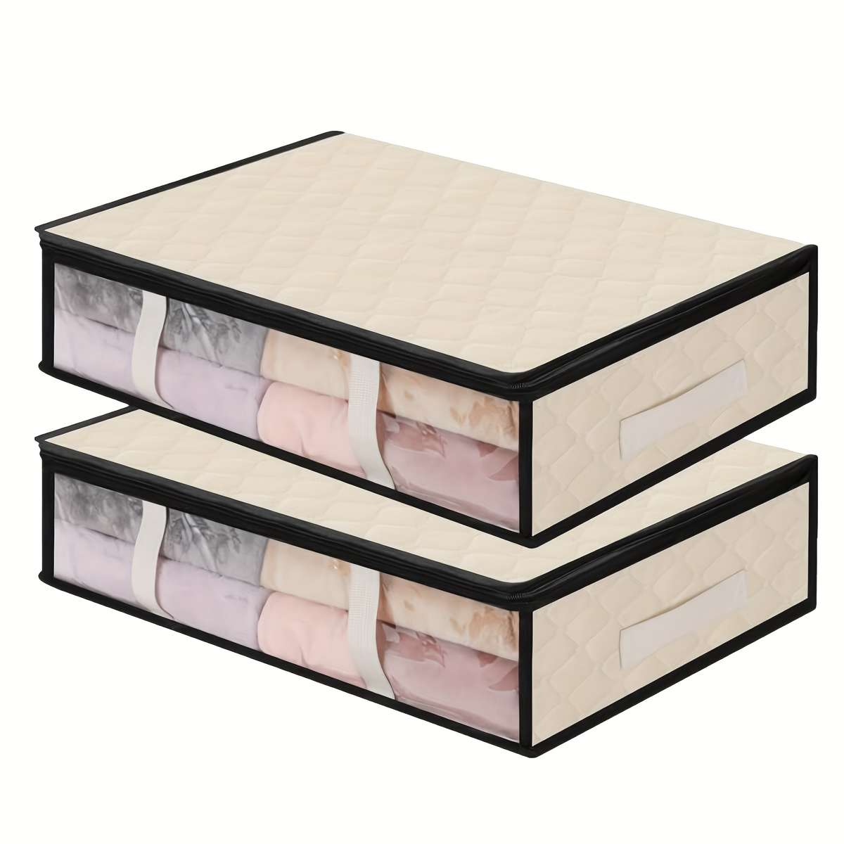 2 Pack Beige Small Moving Bags Heavy Foldable Beige Size M 2 Pack 60Cm X 45Cm X