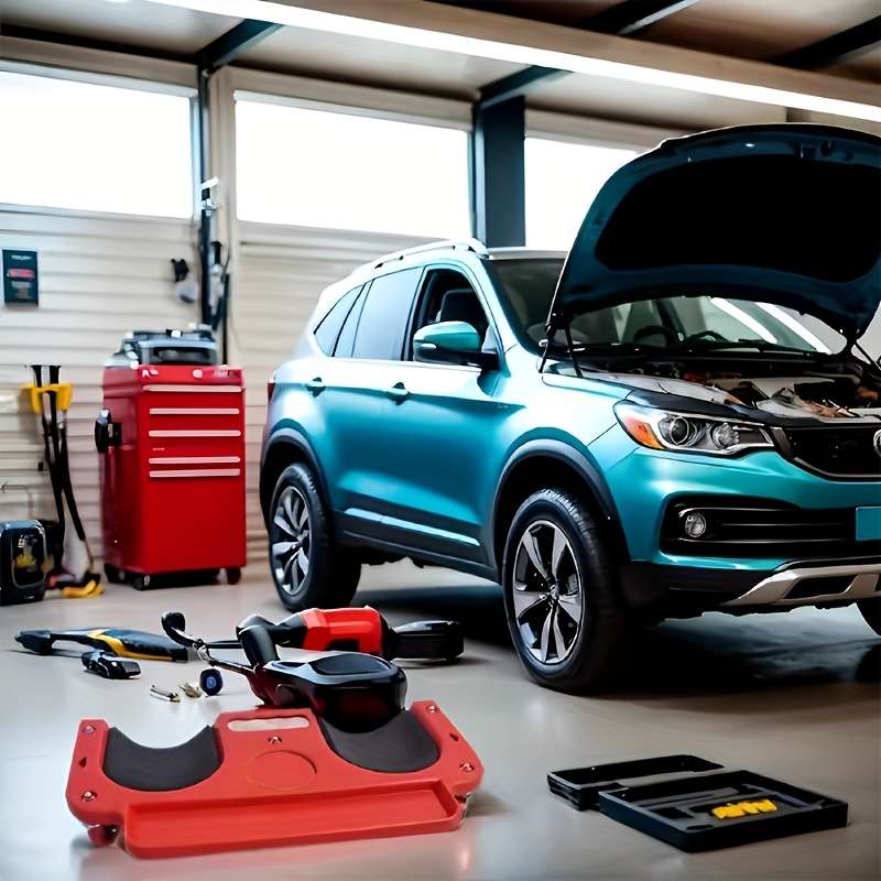 Rolling Knee Worktable With Rotating Wheels