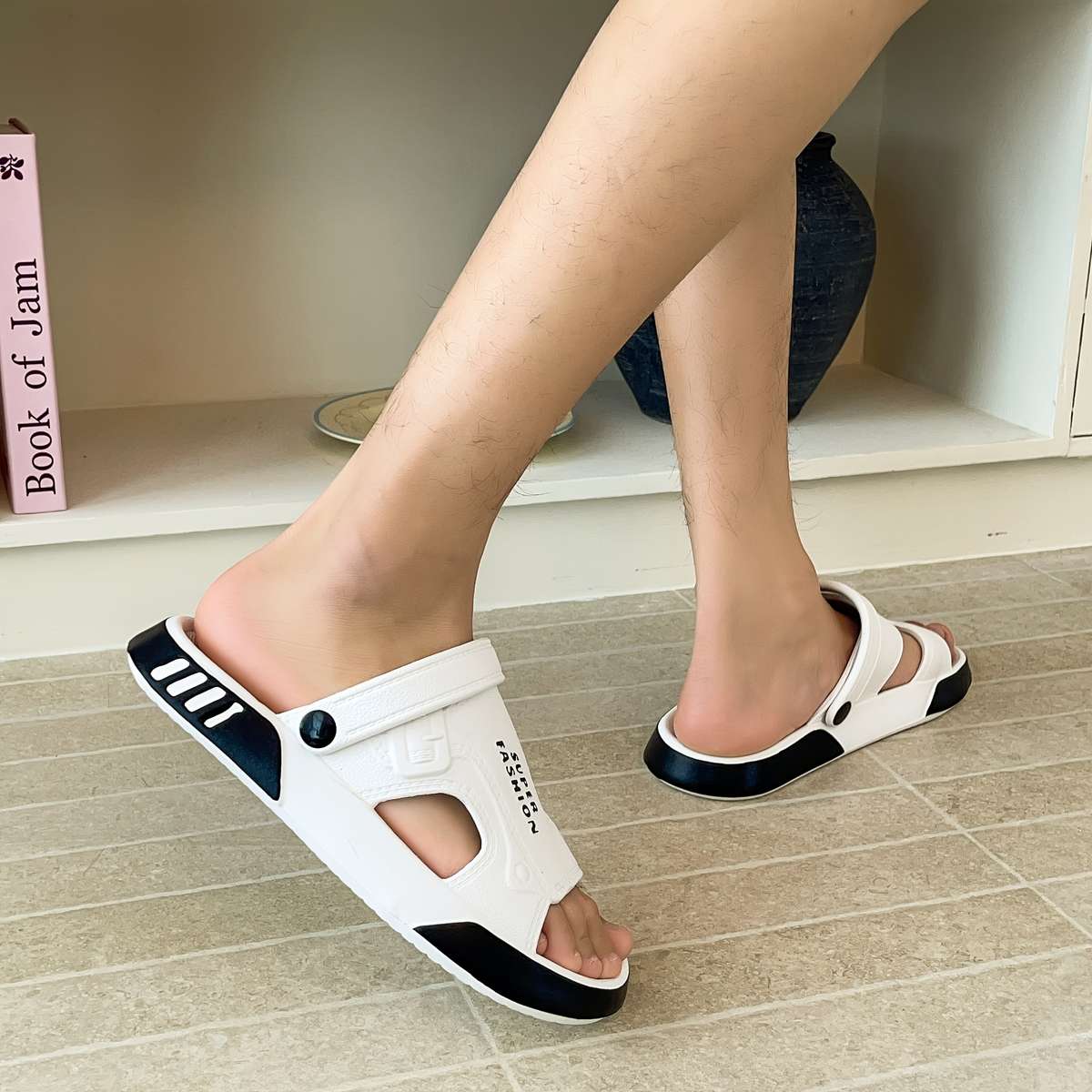 Sandals Color White Size Uk 8.5 9 Wide