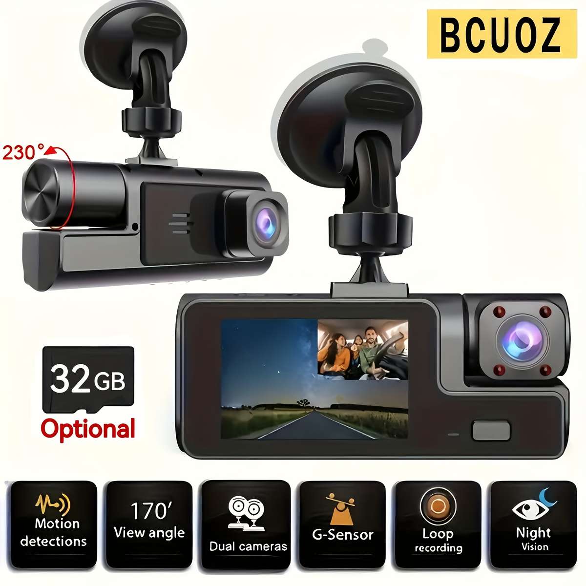 Dashcam Items With 32Gb Sd Card