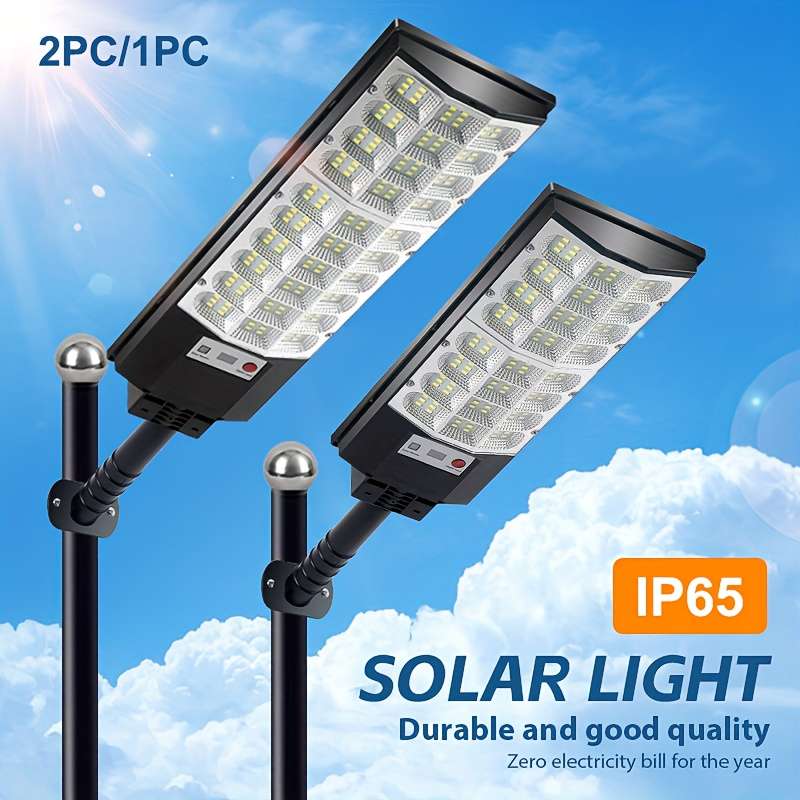 QM-108LED-2000 2pcs Outdoor Solar Light