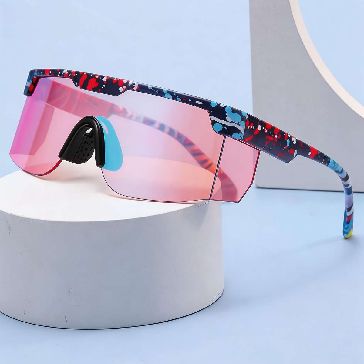 Cycling Glasses Color Speckled Frame Tea Tablets  Glasses Cloth