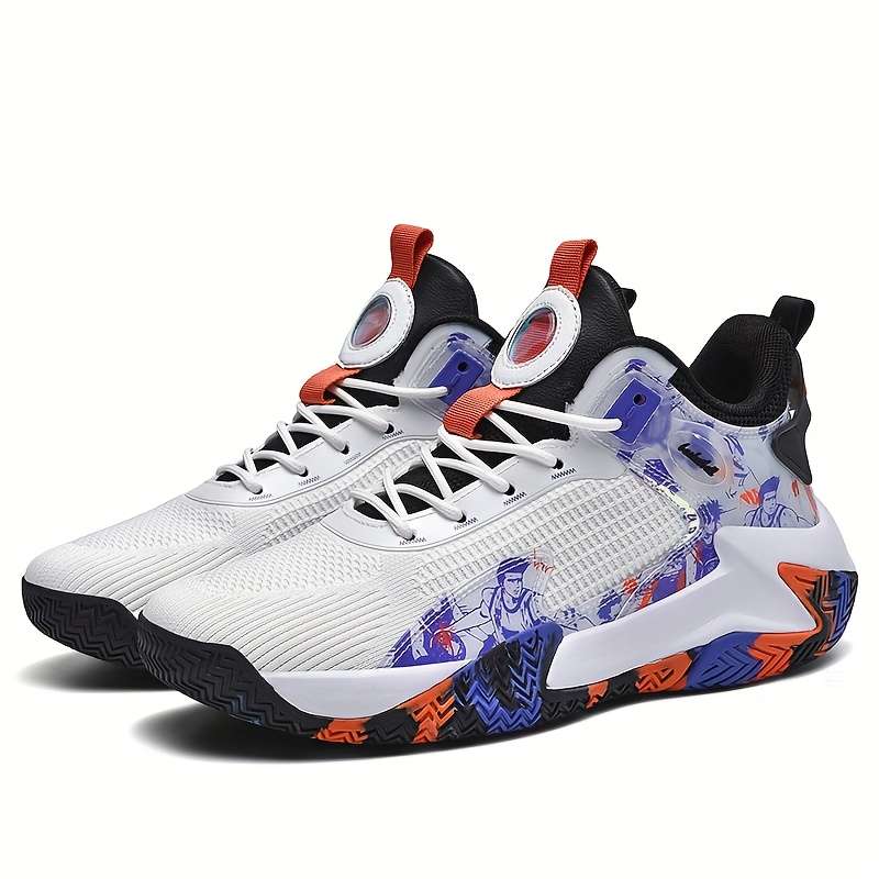 Sneakers White Blue Size Uk 7.5