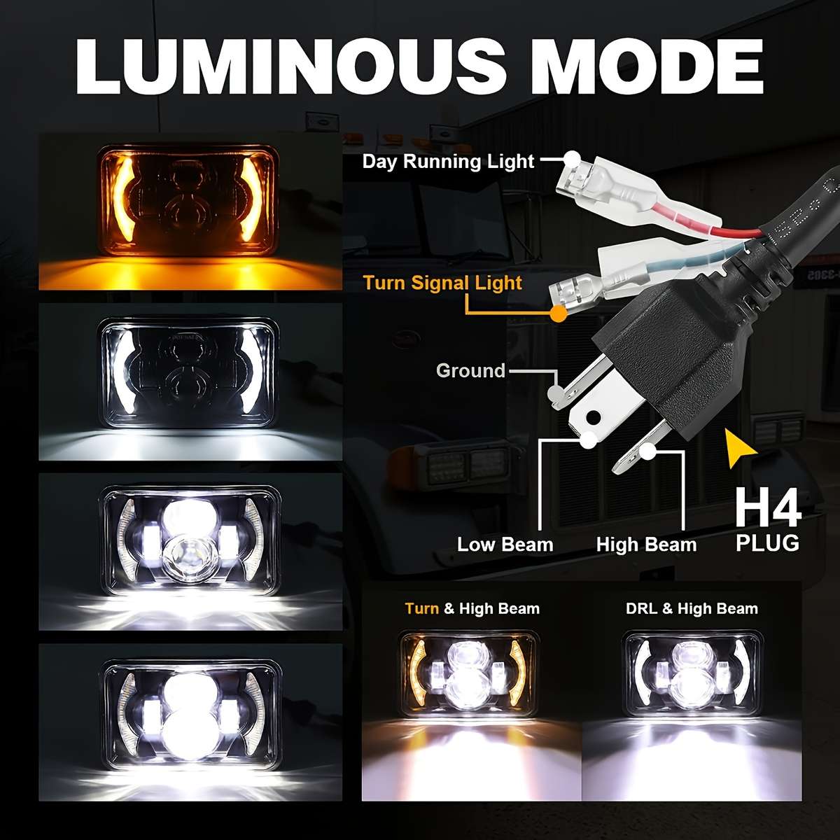 Car Lights Model 2Pcs4X6