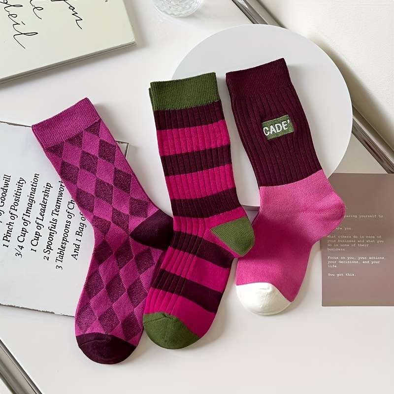 Women S Socks Color 3Pairs Mixed Colors Size Onesize