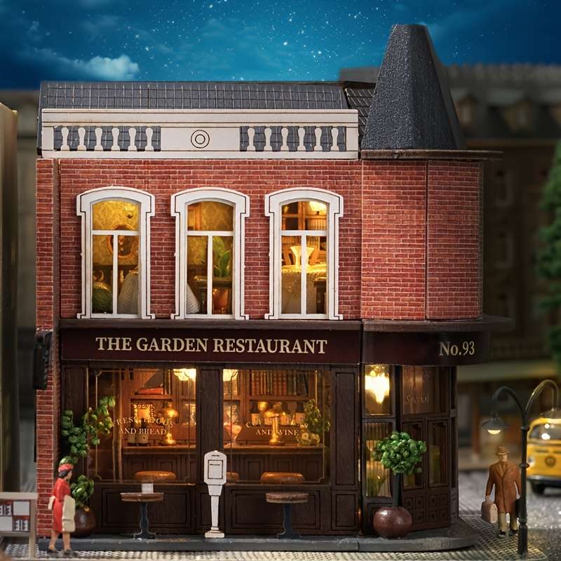 Building Toy Architectural Model Toy Set Items Zhuan Jiao Western Restaurant