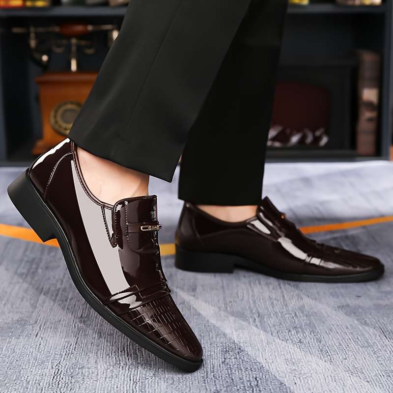 Mens Leather Shoes Color Dark Brown Sizeuk 10