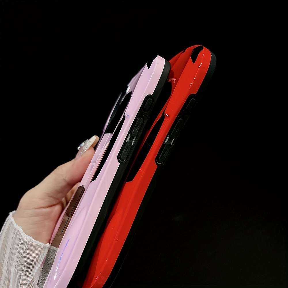 1Pc Red For iPhone 12 Pro Max Phone Case Phone Cover