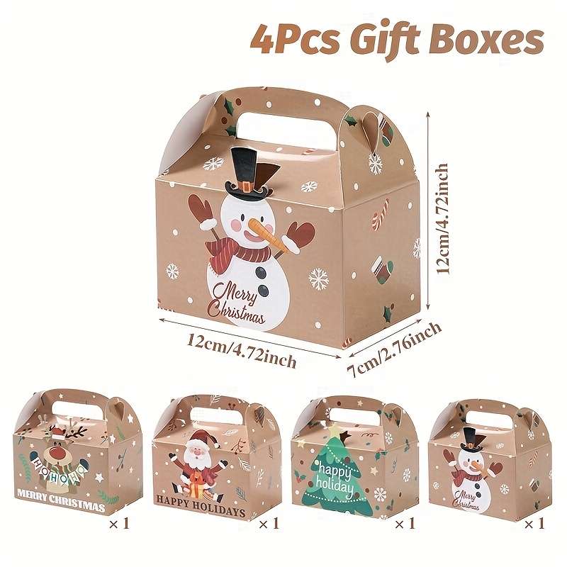 Christmas Gift Boxes Quantity 4Pcs