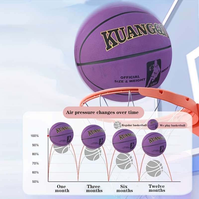Basketball Color Purple No 7 Ball