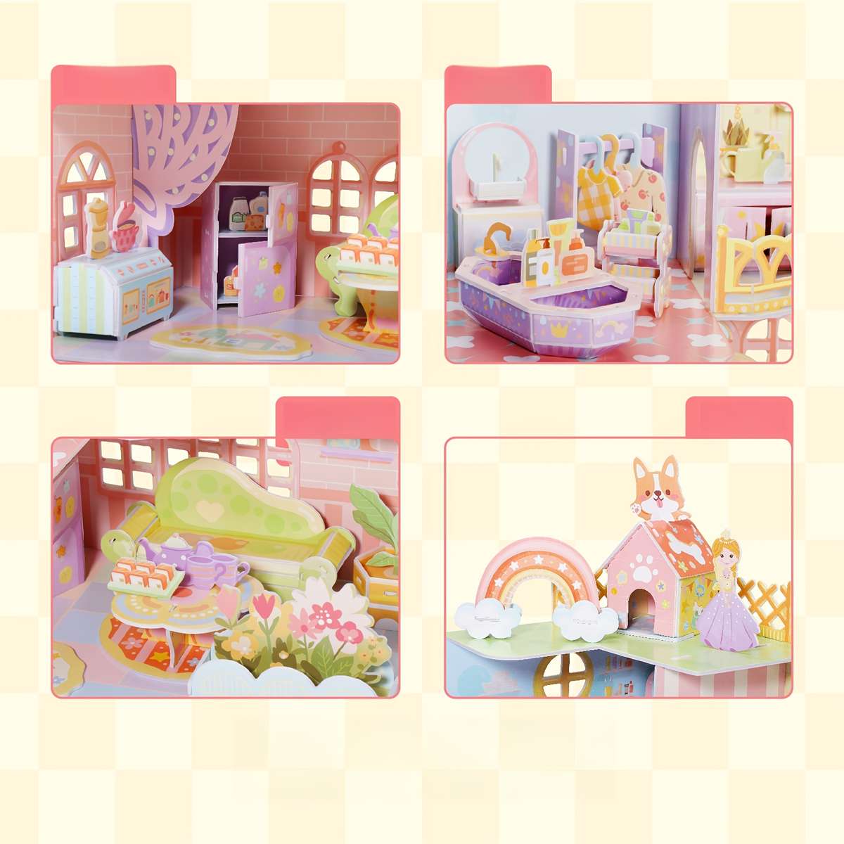 Building Toy Architectural Model Toy Set Style Happy Paradise