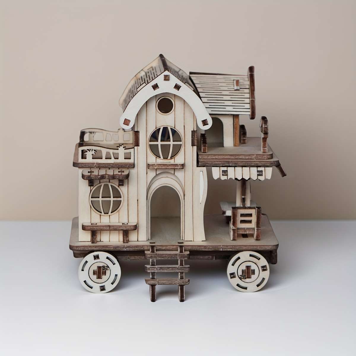 Building Toy Architectural Model Toy Set Color Yellow