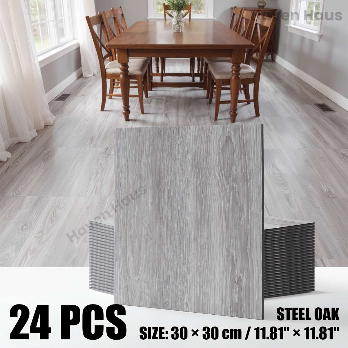 Self Adhesive Floor Stickers Sunset Cherry 12Pcs