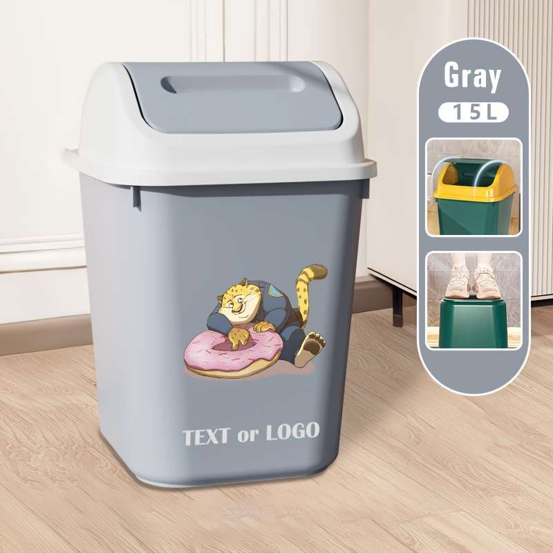 Garbage Can Style Grey