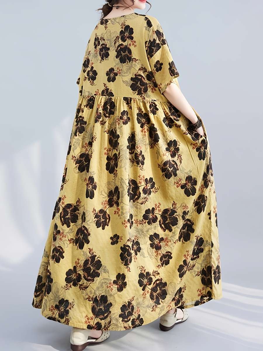 Women S Dress Color Yellow Size Asian M